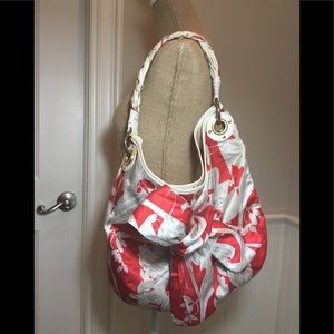 😊Francesco Biasia Unique Silk Scarf Shoulder Bag